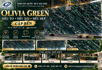Olivia Green Siêu To Siêu Dài Cập Bến | Slab Xanh Siêu Đẹp