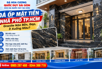 Đá Ốp Mặt Tiền Nhà Phố TP.HCM – Granite Nào Bền, Đẹp, Ít Xuống Màu?