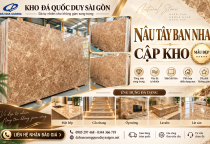 Nâu Tây Ban Nha Nhập Kho – Đá Granite Màu Nâu Sang Trọng, Giá Tốt Tại TP.HCM