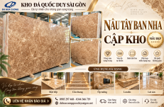 Nâu Tây Ban Nha Nhập Kho – Đá Granite Màu Nâu Sang Trọng, Giá Tốt Tại TP.HCM