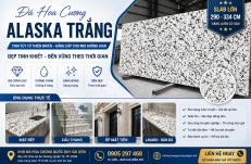 Đá Hoa Cương Alaska Trắng – Granite Cao Cấp, Bền Đẹp, Sang Trọng Tại TP HCM