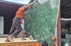 Đá Marble Xanh – Lô Hàng 2 Container Đã Sẵn Sàng Vận Chuyển