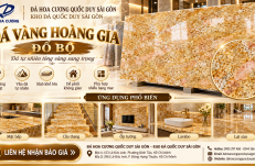 Đá Vàng Hoàng Gia Đổ Bộ – Tông Vàng Sang Trọng, Slab Đẹp