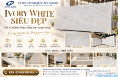 Ivory White Siêu Đẹp – Đá Trắng Kem Sang Trọng Tại TP.HCM
