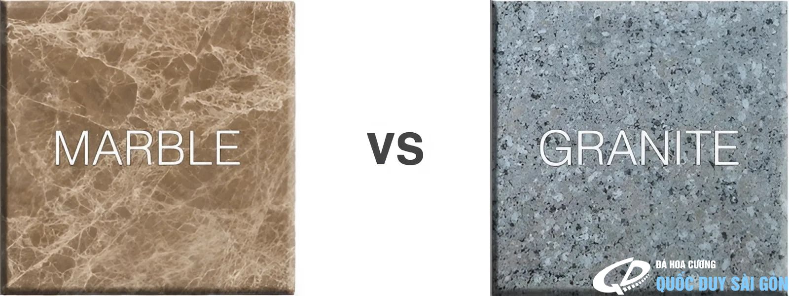 So sánh Granite vs Marble vs Quartz vs Kim Sa — Loại đá nào phù hợp nhất?